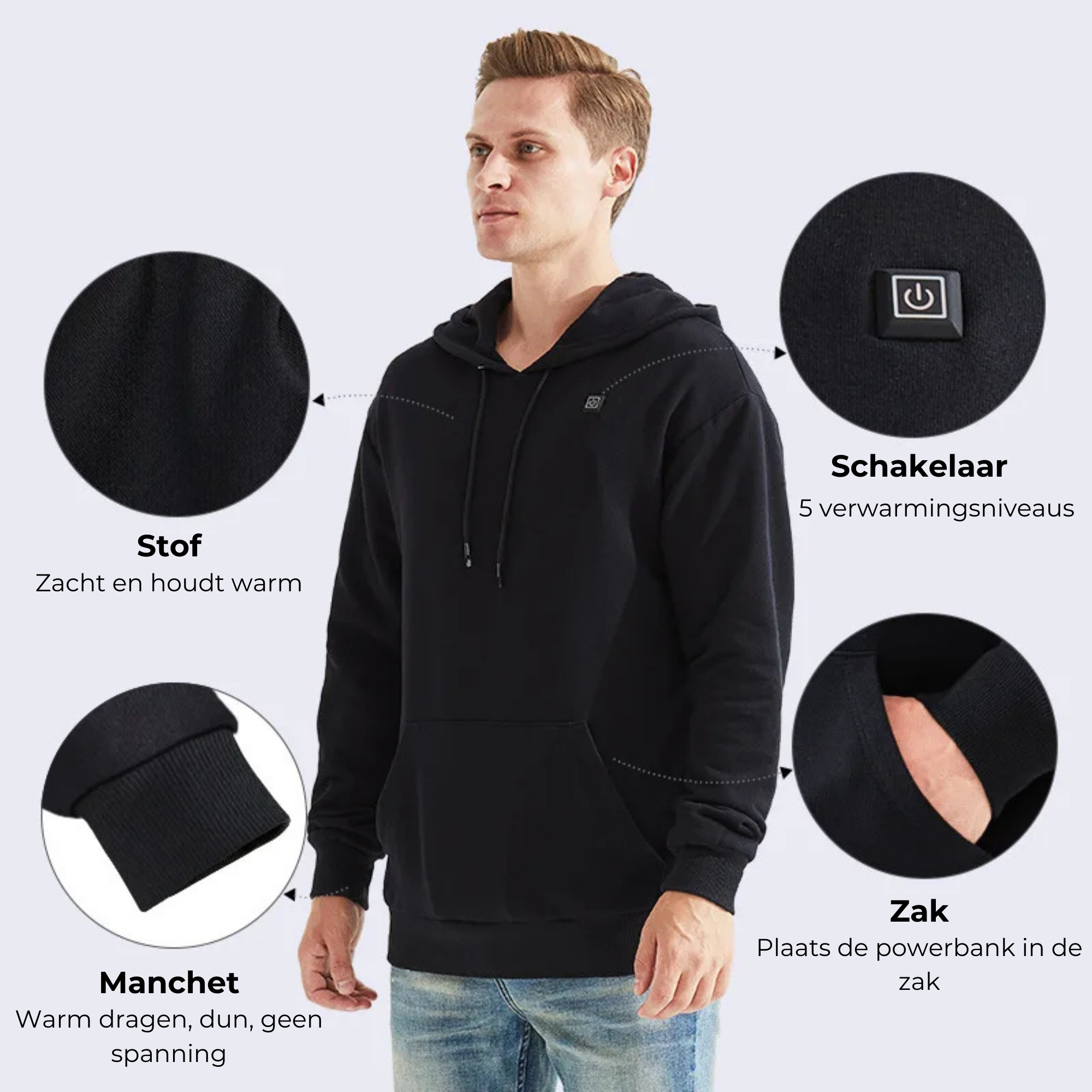 TotalHeat | Verwarmde Hoodie | Unisex