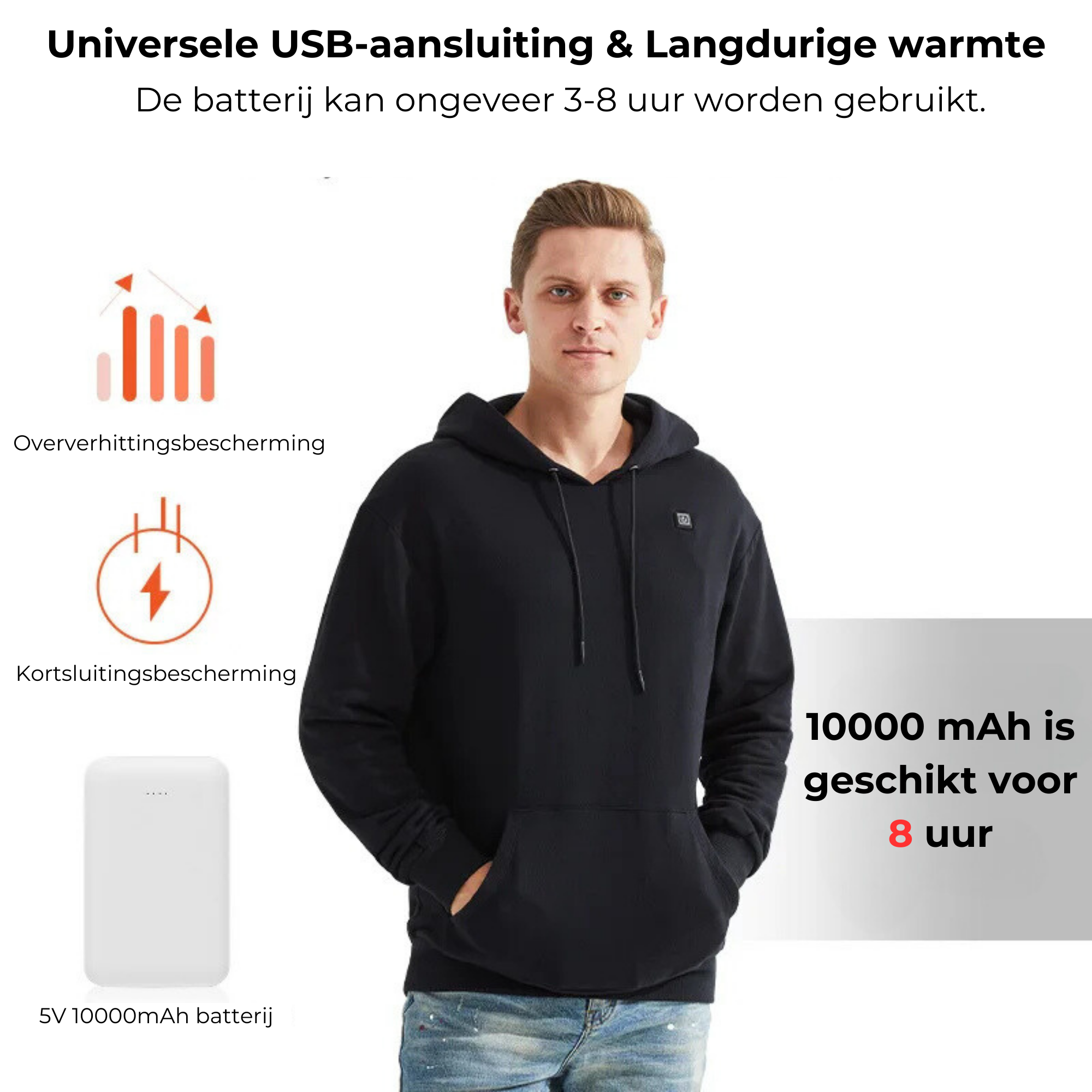 TotalHeat | Verwarmde Hoodie | Unisex