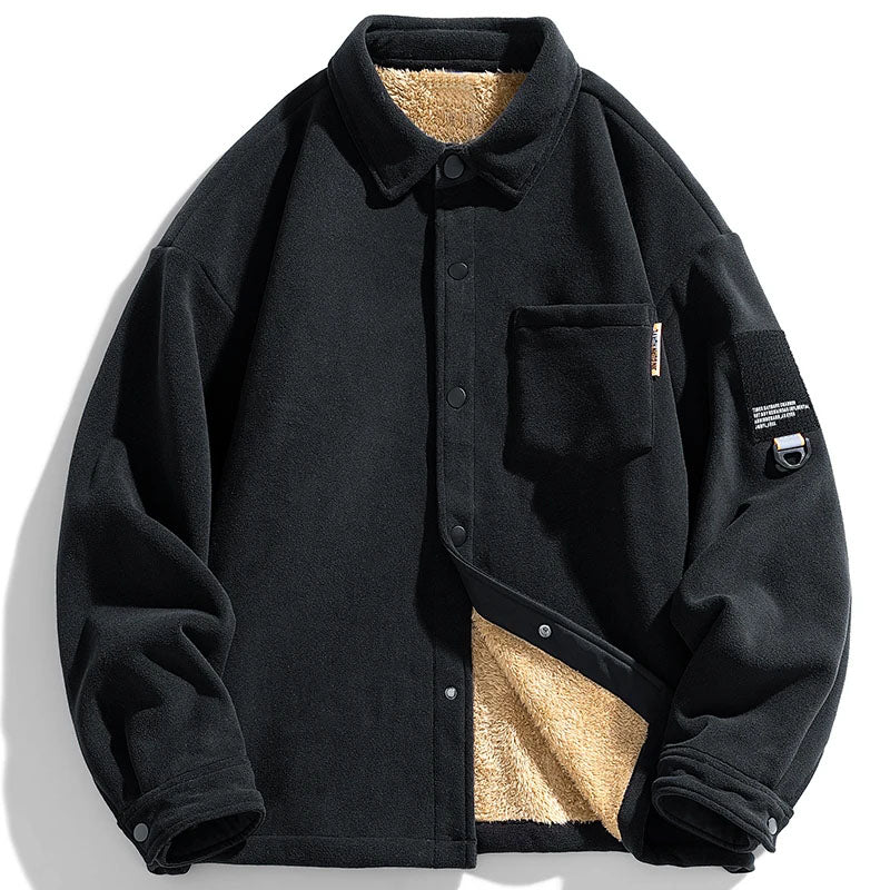 Finn | Zachte Suède Fleece-Gevoerde Jas
