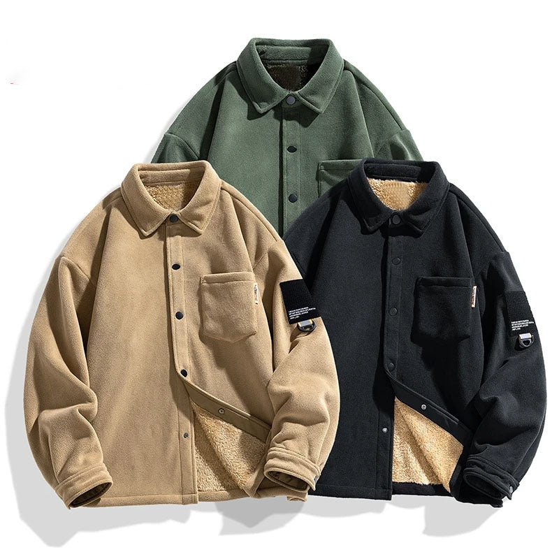 Finn | Zachte Suède Fleece-Gevoerde Jas