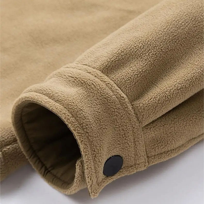 Finn | Zachte Suède Fleece-Gevoerde Jas