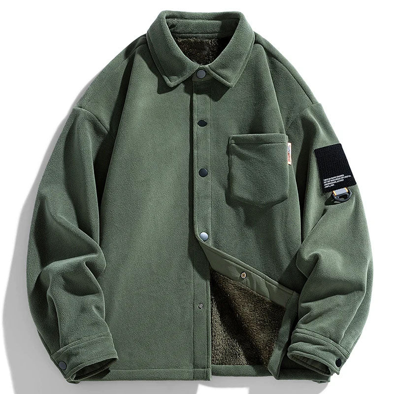 Finn | Zachte Suède Fleece-Gevoerde Jas