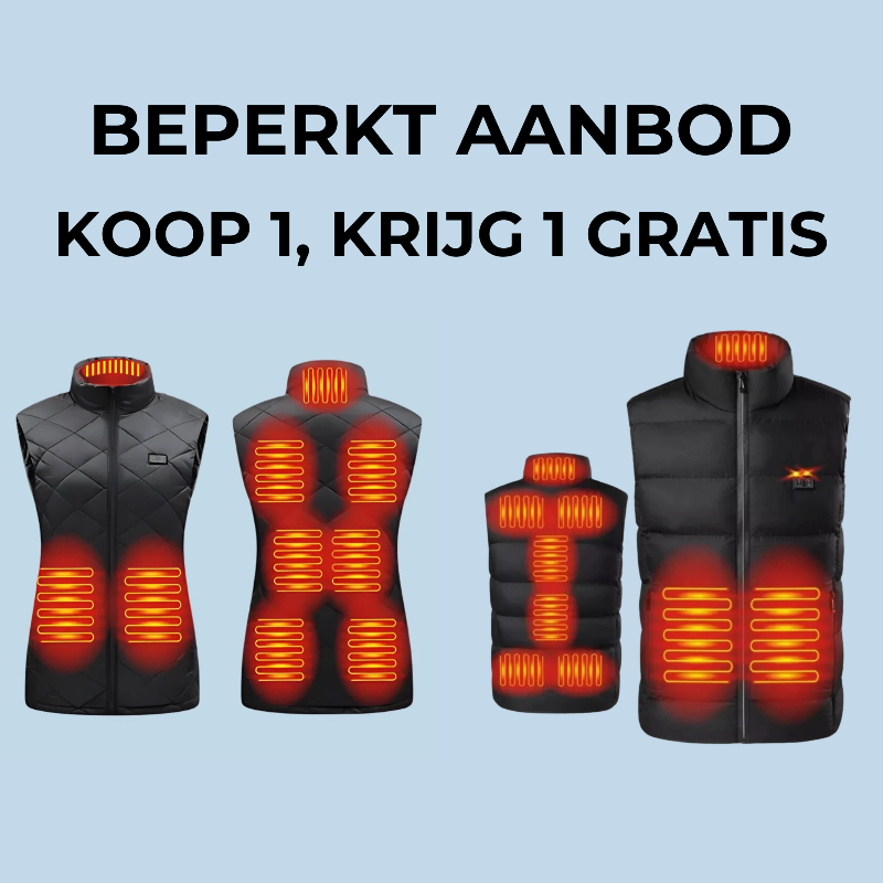 TotalHeat | Verwarmd Bodywarmer | 1 + 1 GRATIS